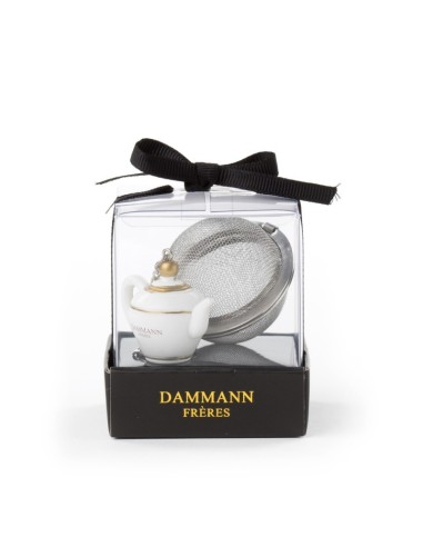 Boule à thé tamis "Théière" Dammann Frères  
