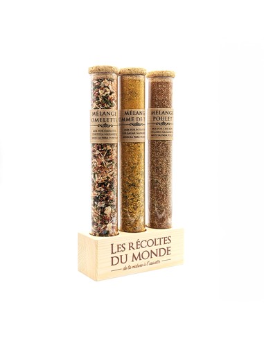 Coffret cadeau tubes d'épices et support N°9