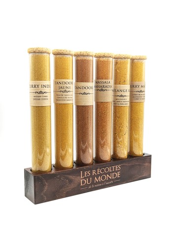 Coffret cadeau tubes d'épices et support N°15 - Ideal pour Noël