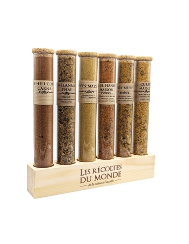 Coffret cadeau tubes d'épices et support N°21 - Ideal pour Noël